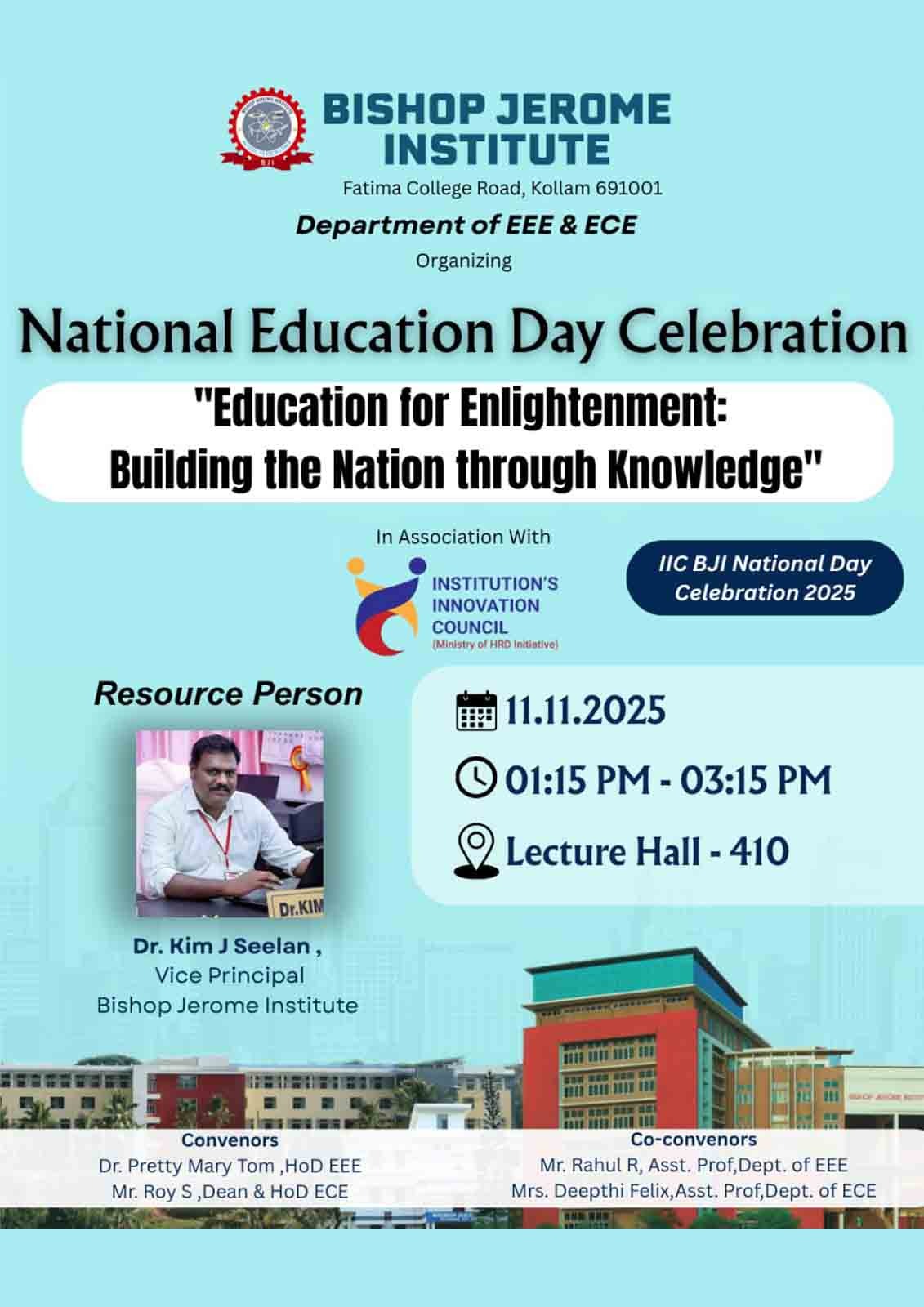 IIC-Education for Enlightenment : Building the Nation through Knowledge-Dr.Kim J Seelan