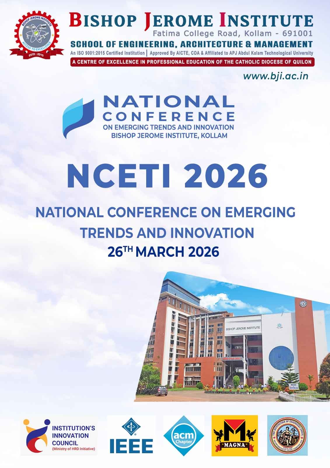 BJI Announces National Conference on Emerging Trends and Innovation (NCETI 2026)